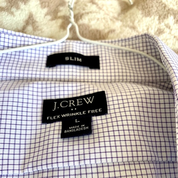 J. Crew Slim Wrinkle-Free Dress Shirt, L - Picture 4 of 6
